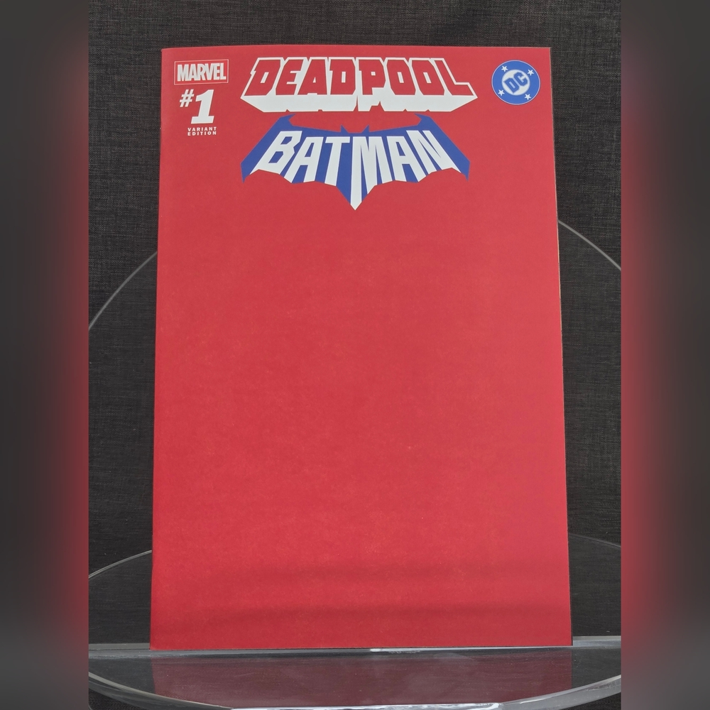 Deadpool/Batman #1J (2025) Marvel Comics/DC Comics, Blank Red Sketch Cover